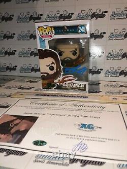 Jason Momoa Aquaman Signé Autographié Funko Pop #245 New-beckett Bas Coa