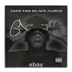 Jay-z A Signé L'album De Vinyle Autographié Black Album Lp
