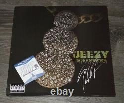 Jeezy THUG MOTIVATION Album Vinyle Hip Hop Signé Autographié BECKETT