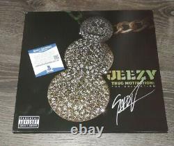 Jeezy Thug Motivation Signé Autographied Hip Hop Vinyl Album Beckett