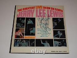 Jerry Lee Lewis A Signé Autographied Greatest Live Show On Earth Lp Vinyl Record