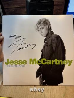 Jesse McCartney AUTOGRAPHE Belle Âme Vinyle Bleu SIGNE JAMAIS ÉCOUTÉ A