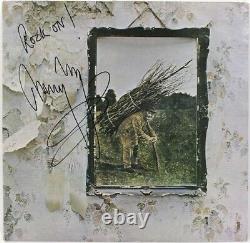 Jimmy Page Signé Album Led Zeppelin Autographié Vinyl (robert Plant John Paul)