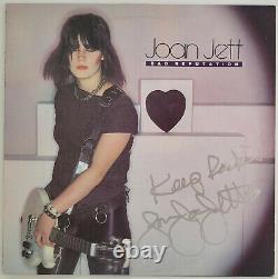 Joan Jett A Signé Bad Reputation Album Disque Vinyle Preuve Exacte Coa Autographié