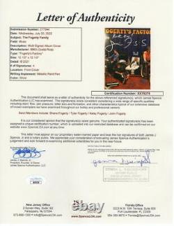 John Fogerty +3 Autographe Signé Album Vinyl Record Fogerty's Factory Jsa Coa