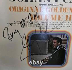 Johnny Cash Original Golden Hits Pochette d’album vinyle dédicacée Auth Pros