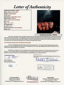Johnny Cash a signé l'album vinyle 'The Rambler' avec une lettre d'authenticité de JSA