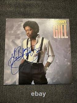 Johnny Gill disque vinyle auto-titré signé PROOF