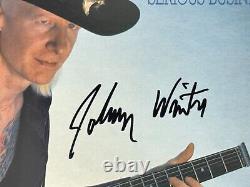 Johnny Winter Signé Autographe Vinyl Lp Record Serious Business Jsa Coa Rare