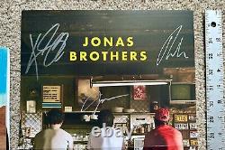 Jonas Brothers L'Album Bundle VINYLE SIGNÉ Poster AUTOGRAPHIÉ NOUVEAU 2023 RARE
