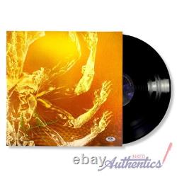 Justin Chancellor signé et autographe vinyle LP Fear Inoculum Tool PSA/DNA Authentifié