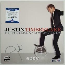 Justin Timberlake Signé Vinyl Record Cover Autograph Beckett Bas Coa