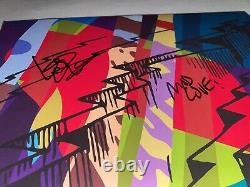 KID CUDI a signé INSANO Vinyle Translucide Rouge 2LP Enregistrement Empreintes Digitales Long Beach