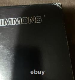 KISS Gene Simmons autograph signé SOLO couverture de vinyle LP autographed seulement sans vinyle