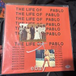 Kanye West Autographe signé Album vinyle The Life of Pablo LP Ye PSA DNA