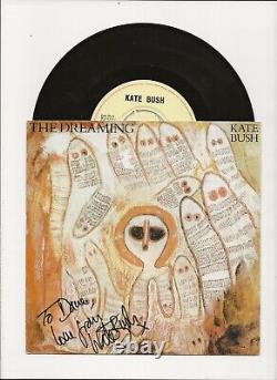 Kate Bush Real Signed The Dreaming 7 Vinyl Record Unique Jsa Coa Autographié
