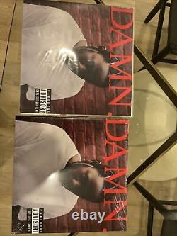 Kendrick Lamar DAMN scellé 2 LP Vinyle Rouge Opaque & Autographe Signé Veste Vide