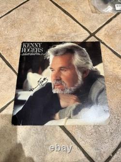 Kenny Rogers QUE FAITES-VOUS DE MOI Disque Vinyle Album Signé Autographié