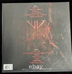 Kerry King Signé From Hell I Rise Album Solo Vinyle Bas Coa Autographe