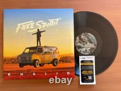Khalid signé et dédicacé album vinyle Free Spirit superstar R&B légende JSA COA