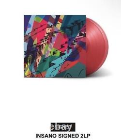 Kid Cudi a signé l'album vinyle INSANO 2LP autographié avec art de KAWS en main 1/12