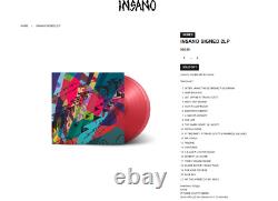 Kid Cudi a signé un insert vinyle autographié INSANO 2 LP Cover Art par KAWS EN MAIN