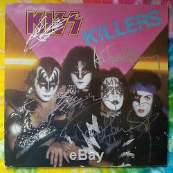 Killers Kiss Signé En Or Paint Marker Importation Vinyle Lp Gene Paul Ace Eric