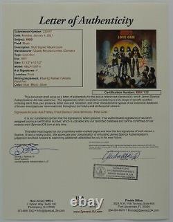 Kiss Jsa Signé Autograph Love Gun Album Vinyle Paul Stanley Gene Simmons +
