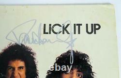 Kiss Signé Autograph Lick It Up Album Vinyle Lp De 5 Paul Stanley, Eric Carr +