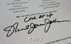 Kiss Signé Autograph Lick It Up Album Vinyle Lp De 5 Paul Stanley, Eric Carr +