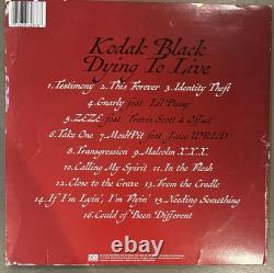 Kodak Black signé et dédicacé vinyle LP Dying To Live JSA COA certifié autographié