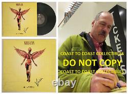 Krist Novoselic A Signé Nirvana In Utero Album, Vinyl Coa Preuve Exacte Autographié