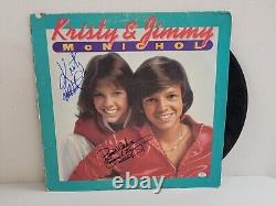 Kristy et Jimmy McNichol COUVERTURE D'ALBUM VINYLE SIGNÉE AVEC CERTIFICAT D'AUTHENTICITÉ