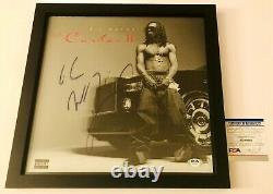 LIL Wayne Rapper Legend Signed Autographed Framed Tha Carter Vinyl Album Psa Coa