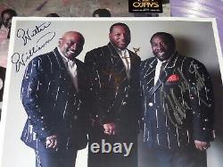 L'album Autographié O'jays Pourpre Vinyl Lp (photo Signée) Rare B&n Exclusive