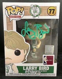 Larry Bird A Signé Funko Pop #77 Nba Vinyl Action Figure Autographe Celtics Jsa