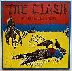 Le Clash Autographied Vinyl Album Signé X3 Jones Headon Simonon Beckett Bas Coa