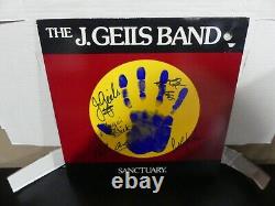 Le disque vinyle LP Sanctuary signé par le groupe J. Geils (signé par le groupe)
