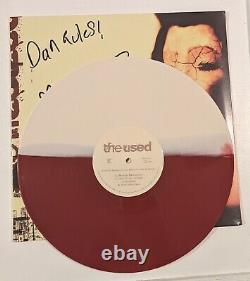 Le disque vinyle LP autographié et signé par The Used, intitulé 'The Used'.