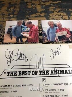 Le meilleur de The Animals Vinyle LP autographié, billets de concert