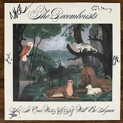 Les Decemberists Il a jamais été signé Vinyle autographié Beckett BAS COA