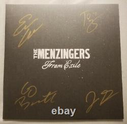 Les Menzingers Autographiés De Vinyl Lp D'or Exilé