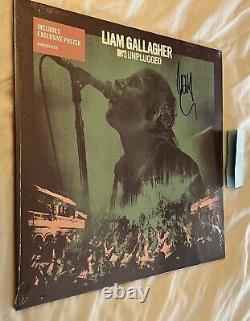 Liam Gallagher Oasis Autographe signé Vinyle enregistré MTV Unplugged scellé