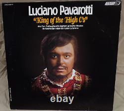Luciano Pavarotti King Of The High C's Signé Autographied Vinyl Album Record Lp