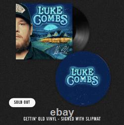 Luke Peombs Signé Vinyl Obtenir 'ancien Autographié Avec La Preuve Exclusive De Slipmat