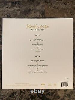 Maddie & Tae Nous Avons Besoin de Noël LP Vinyle Vert Émeraude Signé Autographié JSA COA