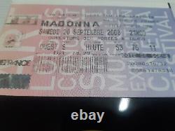 Madonna Autographe 45t Vinyle WHO's THAT GIRL Billet Signé Concert Live 2008 SDF