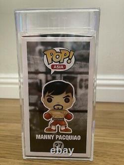 Manny Pacquiao A Signé Funko Pop #37 Vaulted Psa Adn Coa Rare Encap