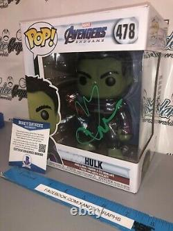 Mark Ruffalo Hulk Avengers Marvel Signé Autographié Funko Pop Beckett Bas Coa