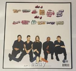 Maroon 5 signé et dédicacé vinyle Adam Levine + 4 Loa Beckett Bas Overexposed